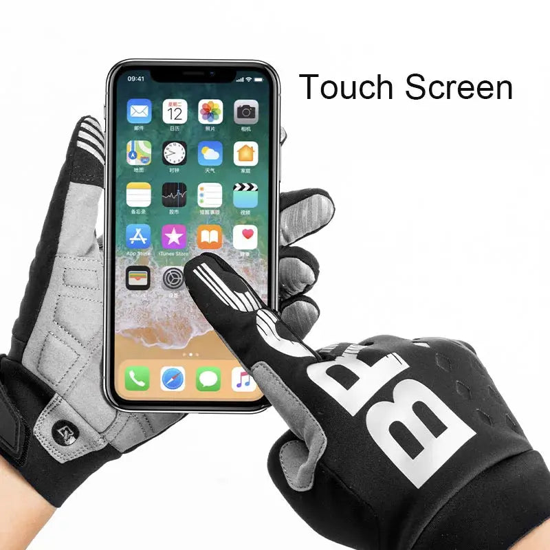 ROCKBROS glovesWaterproof Thermal Cycling Gloves – Touchscreen MTB & Motorcycle Gloves PeakPursuitFitness