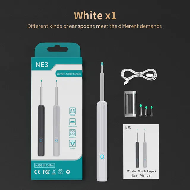 Smart Ear Cleaner with HD Camera – Safe Wireless Earwax Removal Tool for Adults & Kids
