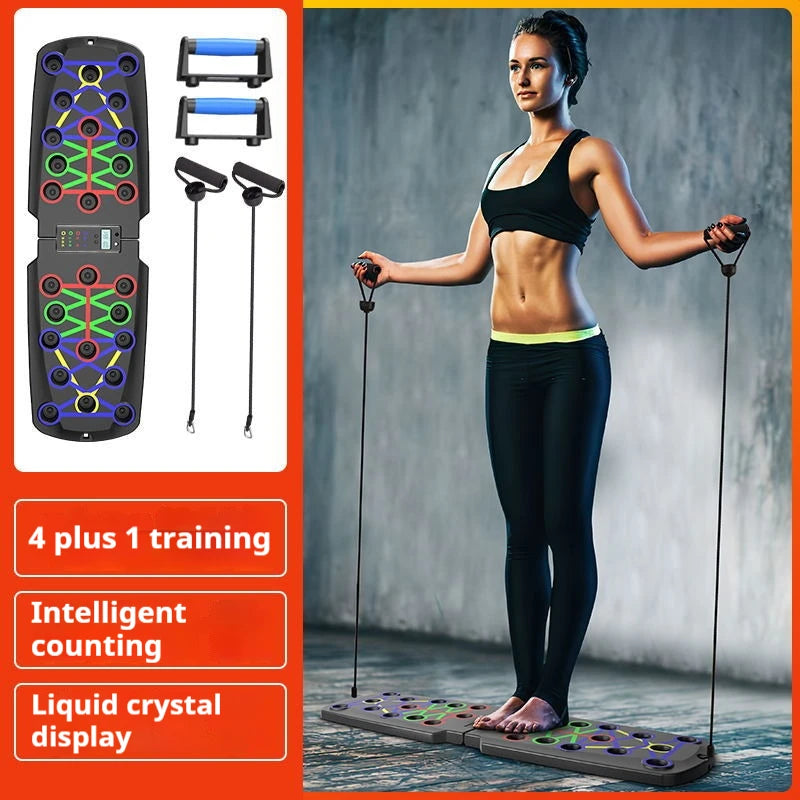 Foldable Push-Up Board – Portable Home Gym Chest & Core Trainer