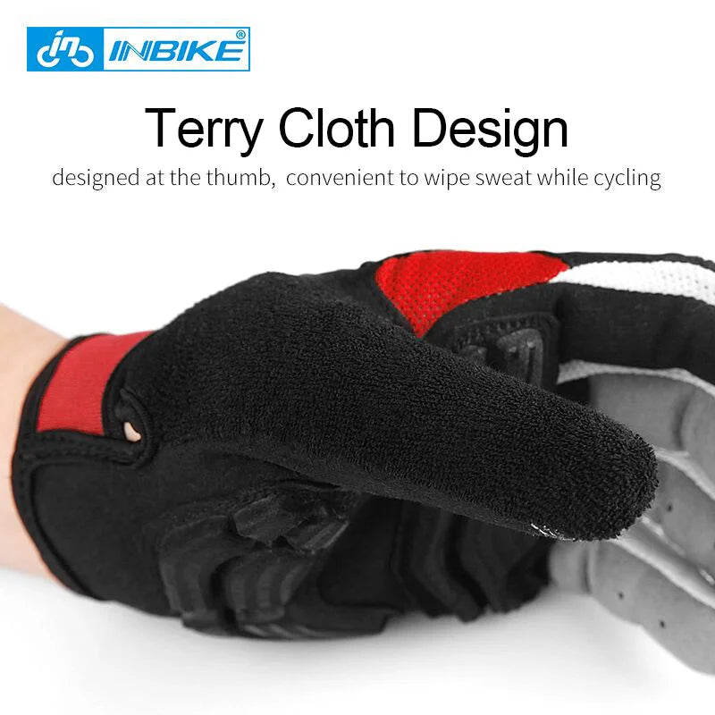 INBIKE Full Finger Cycling Gloves – MTB Touchscreen Bike & Sports Gloves