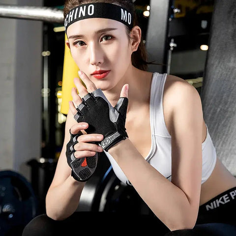Anti-Slip Gym Gloves– Breathable Workout & Cycling Gloves