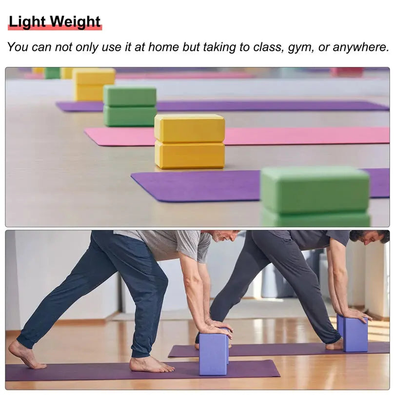 Yoga Blocks – EVA Foam Bricks for Pilates & Home Fitness