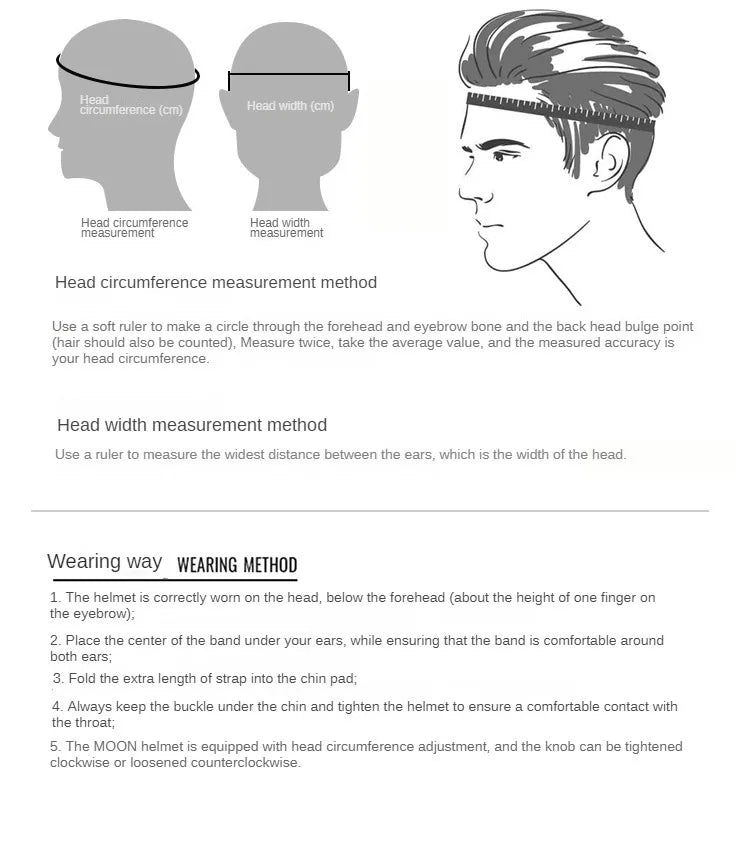 MOON Sports Bicycle Helmet – Lightweight PC+EPS Road Cycling Helmet