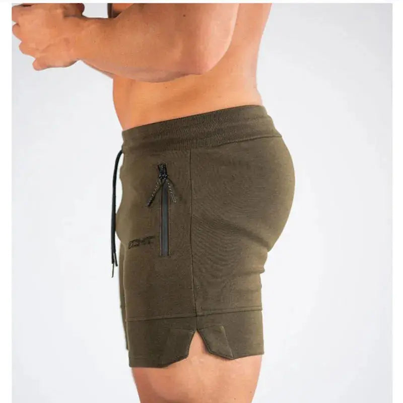 2024 Men’s Sports Shorts – Zip Pocket Fitness & Running Joggers