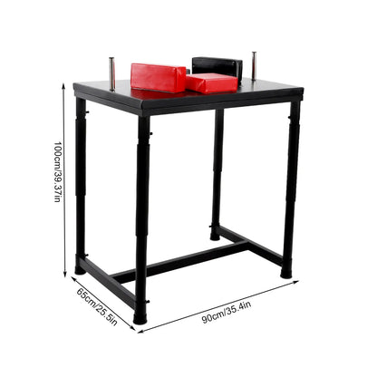 Professional Arm Wrestling Table – Standard Battle Equipment (Black & Red)