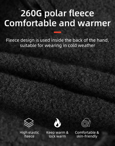 ROCKBROS glovesWaterproof Thermal Cycling Gloves – Touchscreen MTB & Motorcycle Gloves