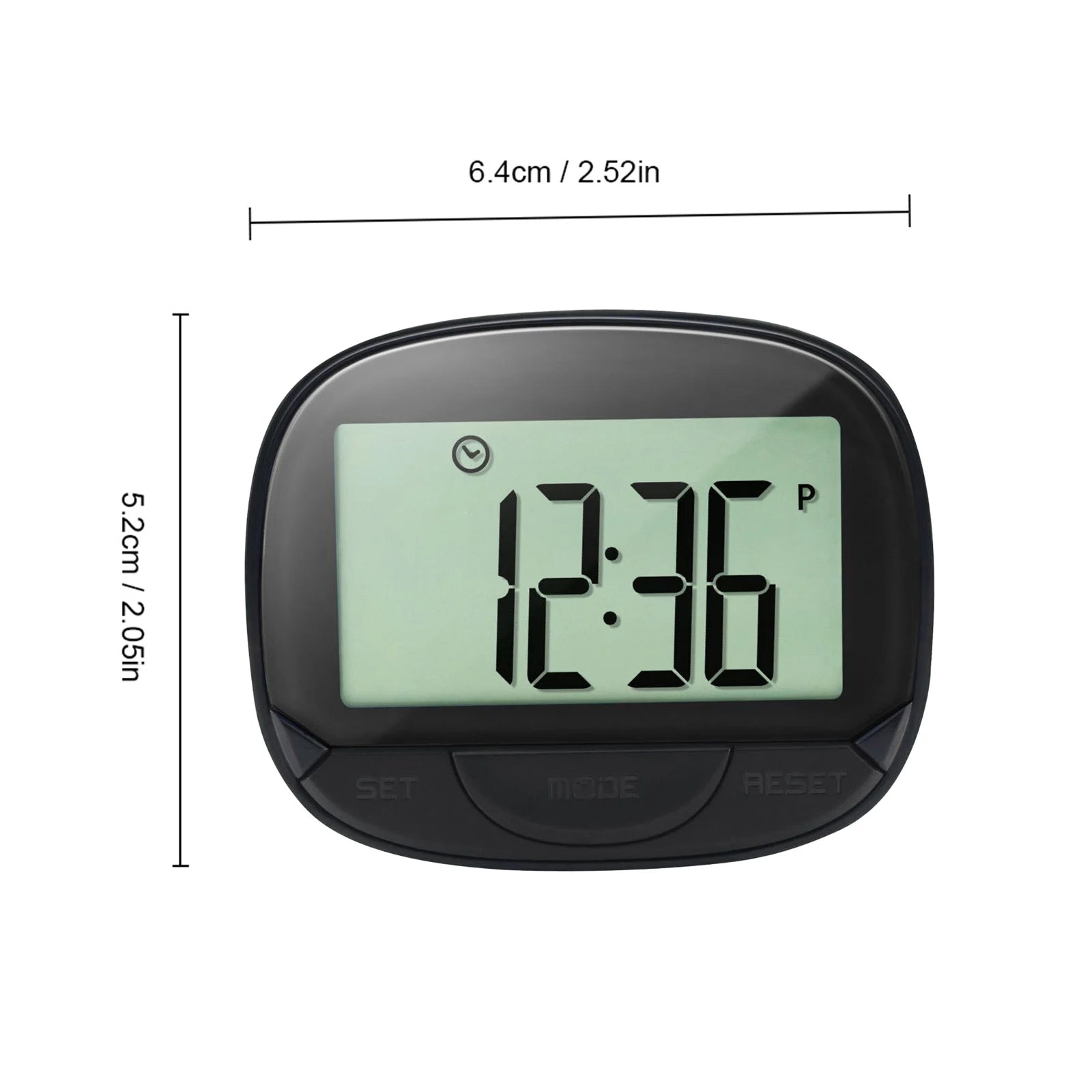 3D Pedometer with Clip – Multi-Function Step Counter & Fitness Tracker