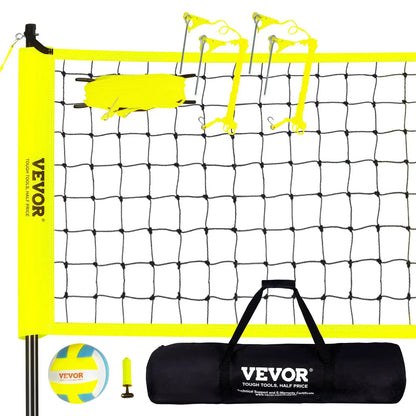VEVOR Outdoor Volleyball Net Set with Adjustable Poles