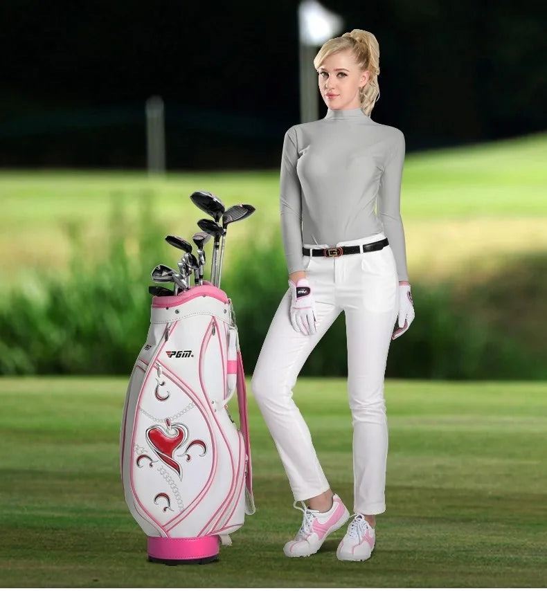 PGM Ice Silk Golf Shirt – UV Protection, Long Sleeve Summer Tee