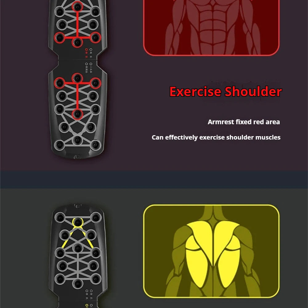 Foldable Push-Up Board – Portable Home Gym Chest & Core Trainer