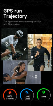 LIGE Smart Watch – Waterproof Fitness Tracker with Heart & BP Monitor