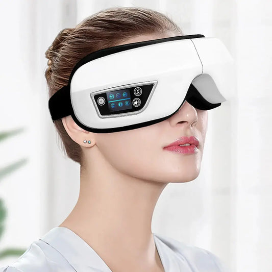 6D Smart Eye Massager – Vibration, Airbag Compress & Bluetooth Music PeakPursuitFitness