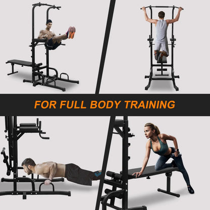 Pull-Up bar & Dip Bar Station – Heavy-Duty Home Gym Fitness Rack