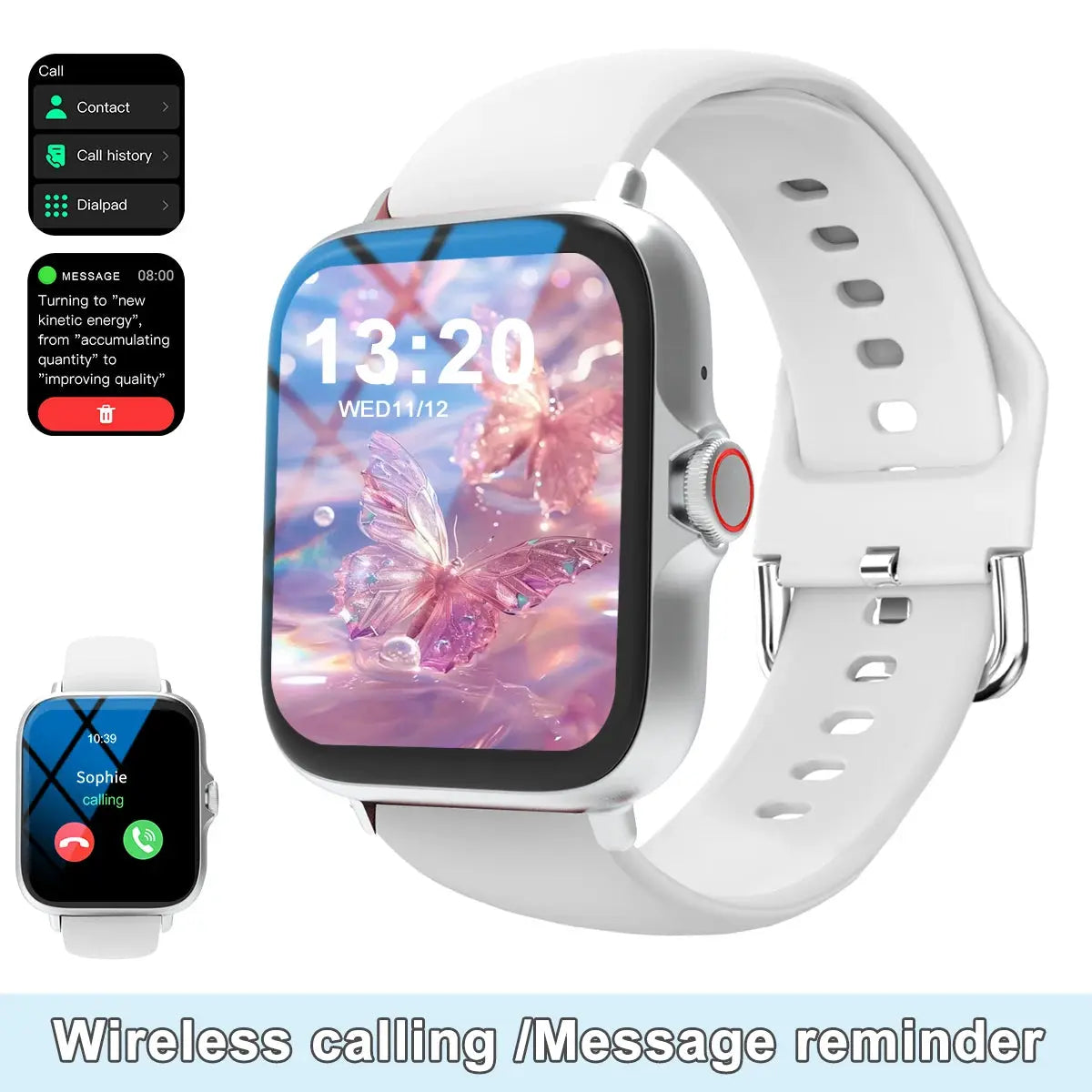 Smart Watch with Multi-Sport Modes & Message Reminders