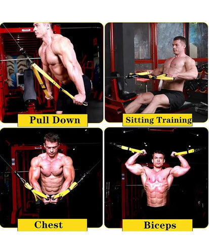 Tricep Rope Cable Attachment – Face Pull & Push Down Gym Accessory