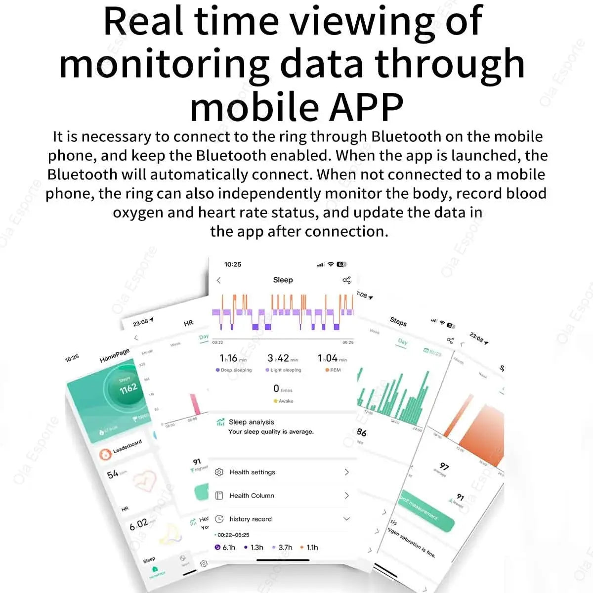 Xiaomi Smart Ring Heart Rate & SpO₂ Monitor Waterproof Fitness Tracker