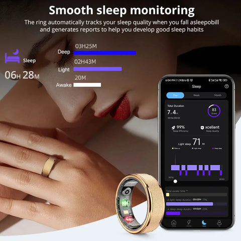 COLMI R10 Smart Ring – Health & Sleep Tracker with Charging Case