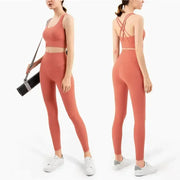women's yoga sportswear– Fitness Leggings & Bra Top Outfit