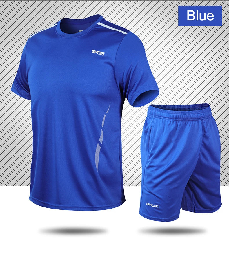 CHRLCK Men’s Quick-Dry Sports Set – Breathable Outdoor Fitness Outfit