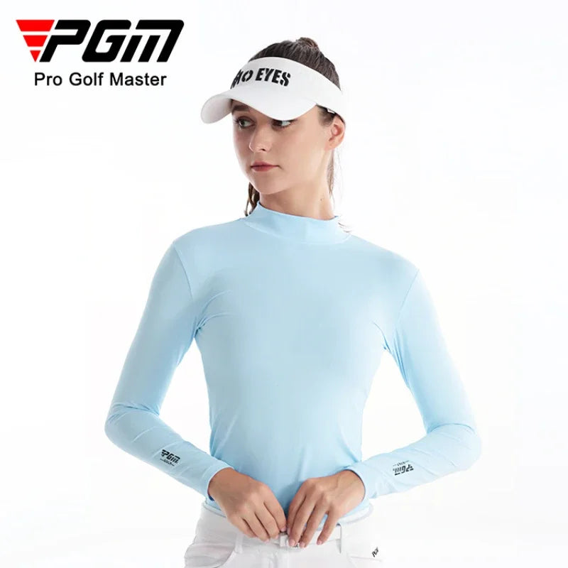 PGM Ice Silk Golf Shirt – UV Protection, Long Sleeve Summer Tee