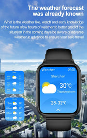 LIGE Smart Watch – ECG+PPG, Blood Lipid & Uric Acid Monitor, BT Call