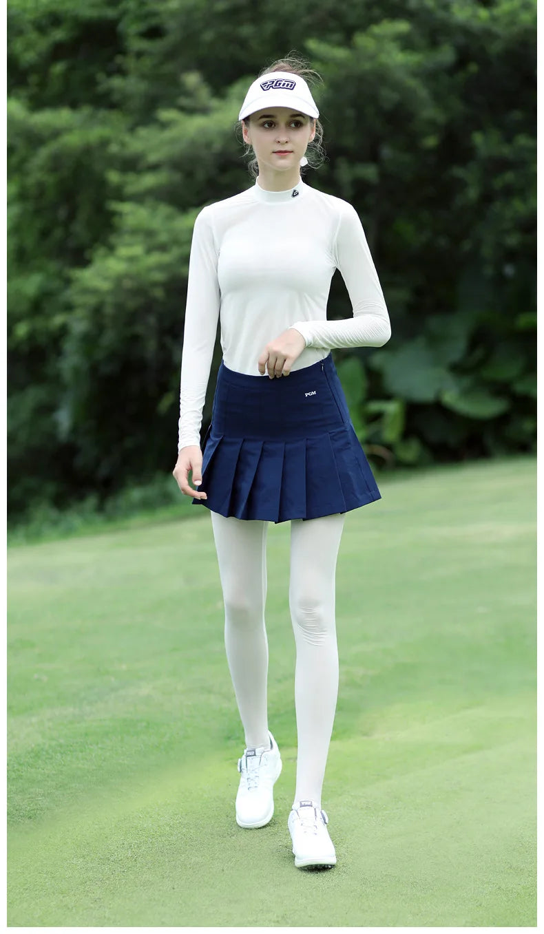 PGM Ice Silk Golf Shirt – UV Protection, Long Sleeve Summer Tee
