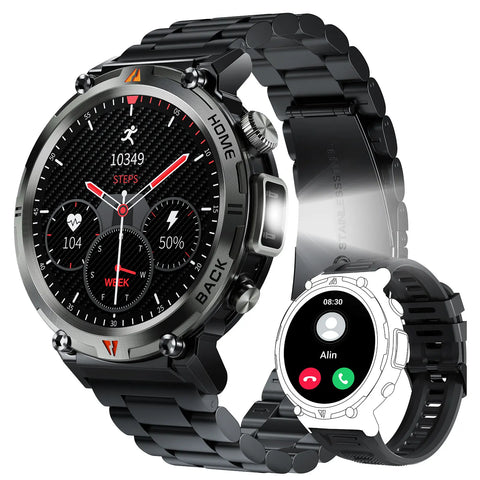 EIGIIS KE3 Smart Watch – Bluetooth Call, Health Monitor, Full Touchscreen