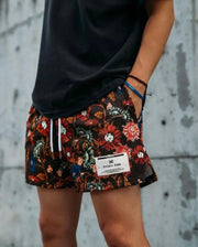 Oil Painting Style Mesh Shorts – Unisex Summer Sports & Training Wear