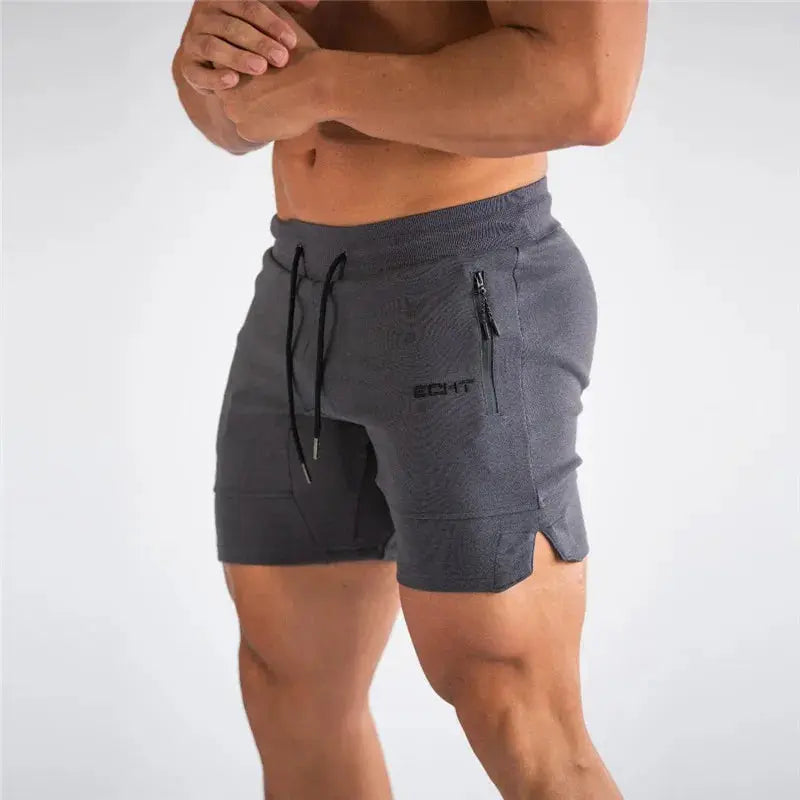 2024 Men’s Sports Shorts – Zip Pocket Fitness & Running Joggers