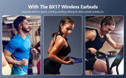Bluetooth 5.3 Wireless Earphones – Noise-Reducing Sports Headset with Mic