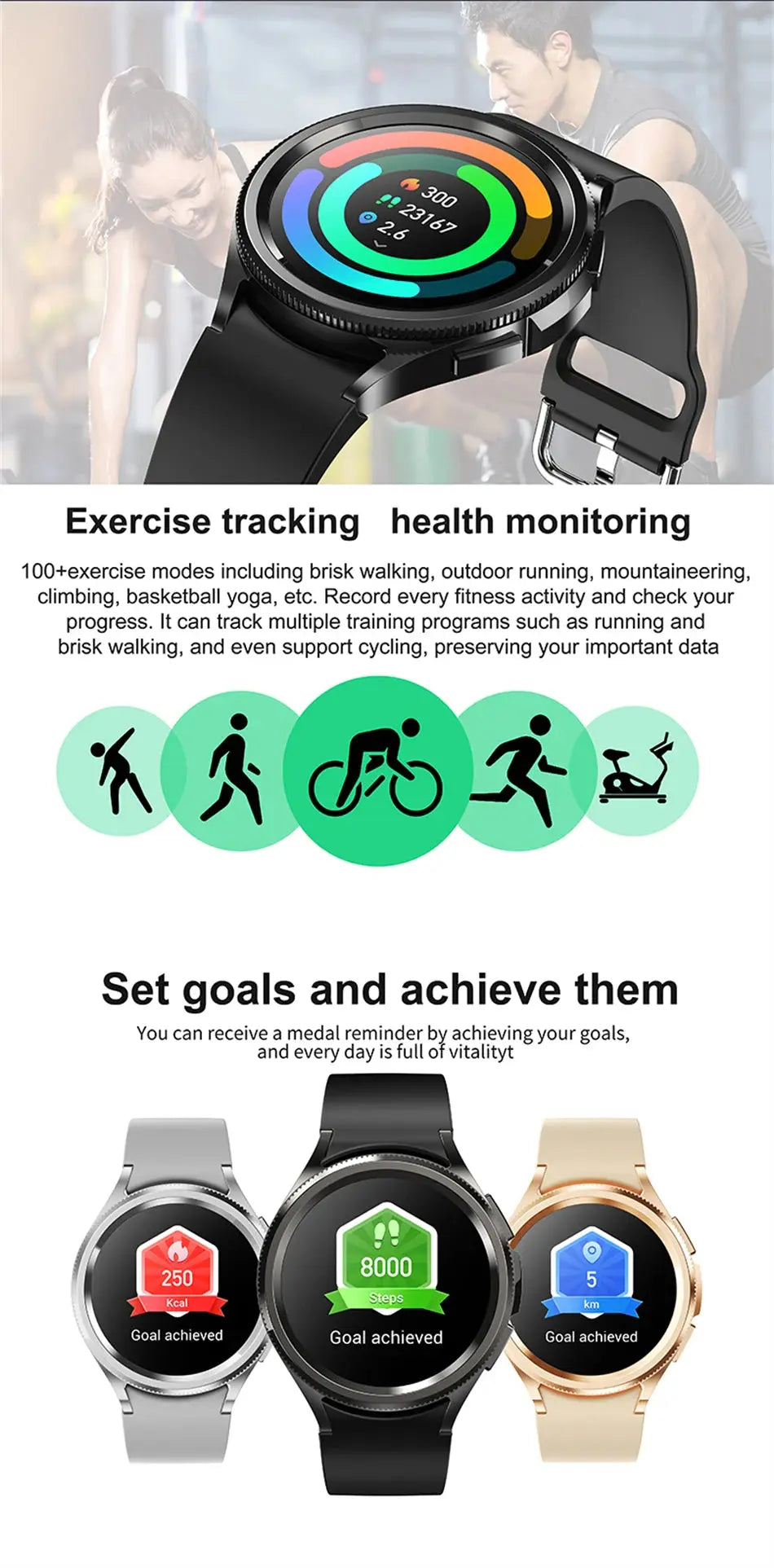 Galaxy Watch6 Classic 2024 GPS Smartwatch with Health & Bluetooth Call