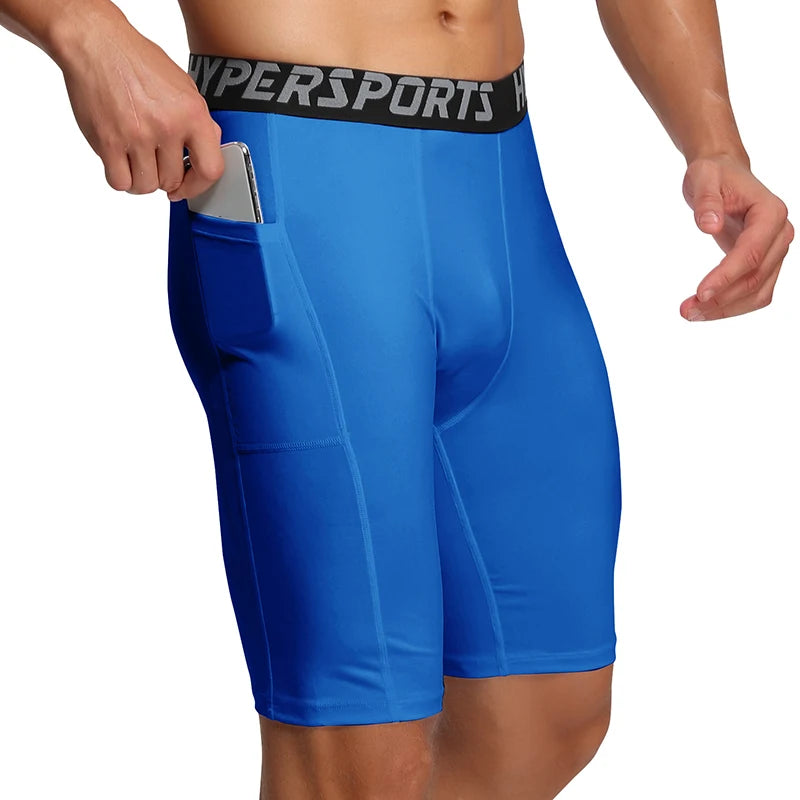 Men’s Compression Running Shorts – Quick-Dry Gym Tights
