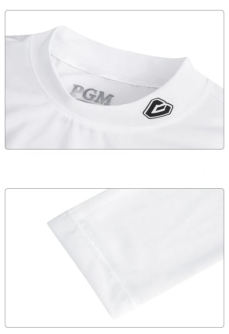 PGM Ice Silk Golf Shirt – UV Protection, Long Sleeve Summer Tee
