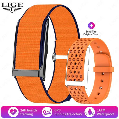 LIGE Smart Watch – Waterproof Fitness Tracker with Heart & BP Monitor