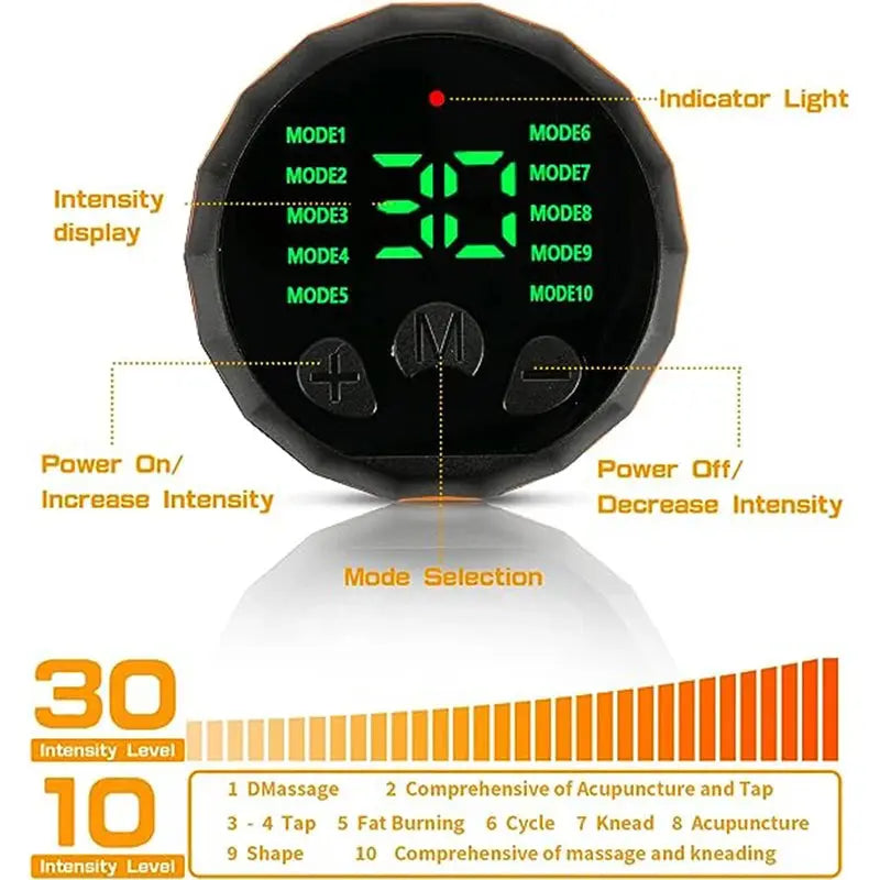 EMS Ab Stimulator – USB Rechargeable Abs & Muscle Trainer