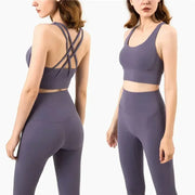 women's yoga sportswear– Fitness Leggings & Bra Top Outfit