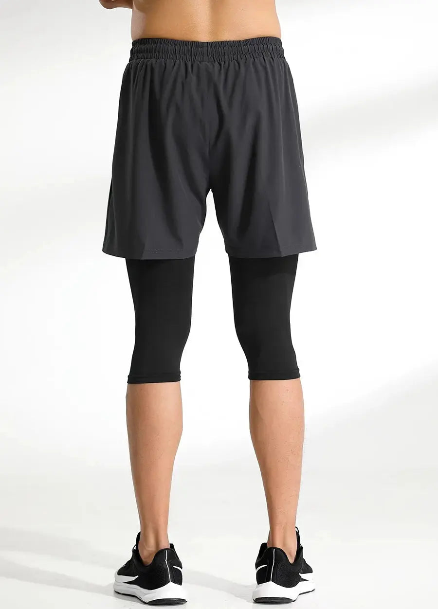 men's workout shorts – Quick-Dry Cropped Training Pants PeakPursuitFitness