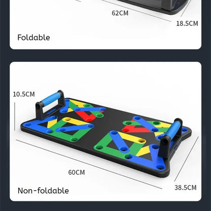 Foldable Push-Up Board – Portable Home Gym Chest & Core Trainer