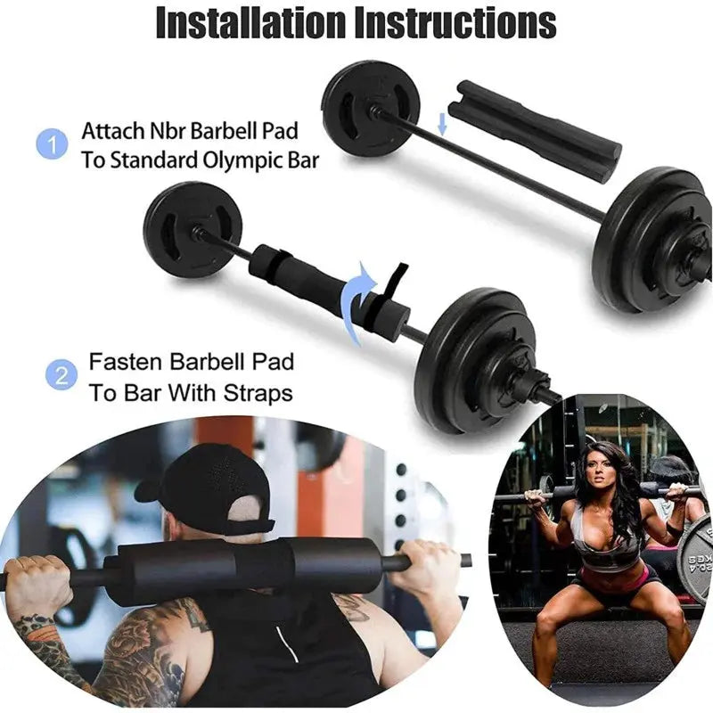 Barbell Pad – Foam Cover for Squats & Hip Thrusts.