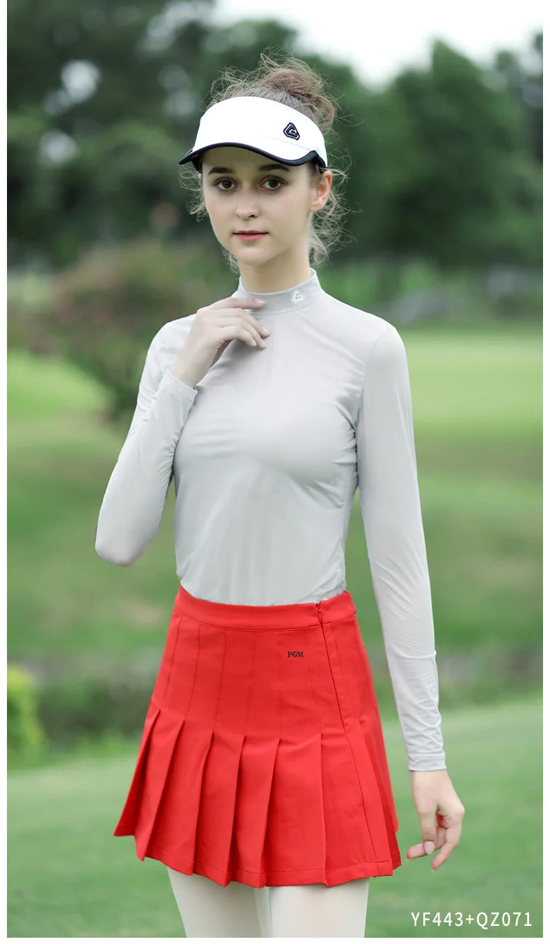 PGM Ice Silk Golf Shirt – UV Protection, Long Sleeve Summer Tee