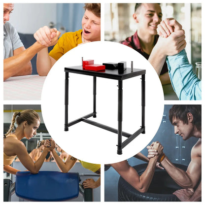 Professional Arm Wrestling Table – Standard Battle Equipment (Black & Red)