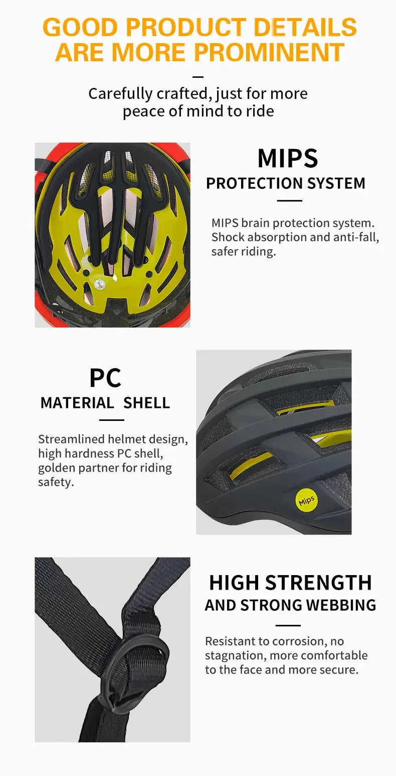 MOON MIPS Bike Helmet – MTB & Road Cycling Safety Helmet (54–61cm) PeakPursuitFitness