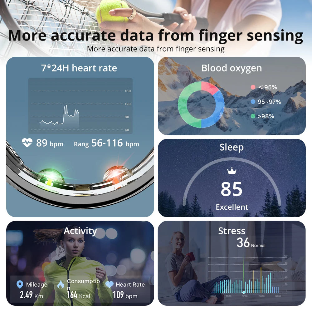 COLMI R10 Smart Ring – Health & Sleep Monitor with Charging Case