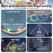 COLMI R10 Smart Ring – Health & Sleep Monitor with Charging Case