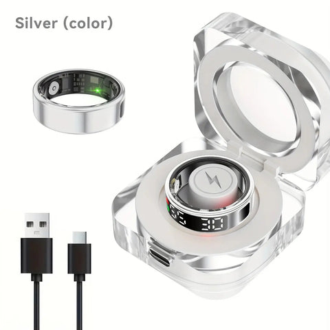 Smart Fitness Ring with Sleep & Step Tracking