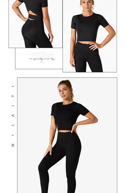 LEOSOXS Women’s Quick-Dry Sports T-Shirt – Breathable Gym & Yoga Top