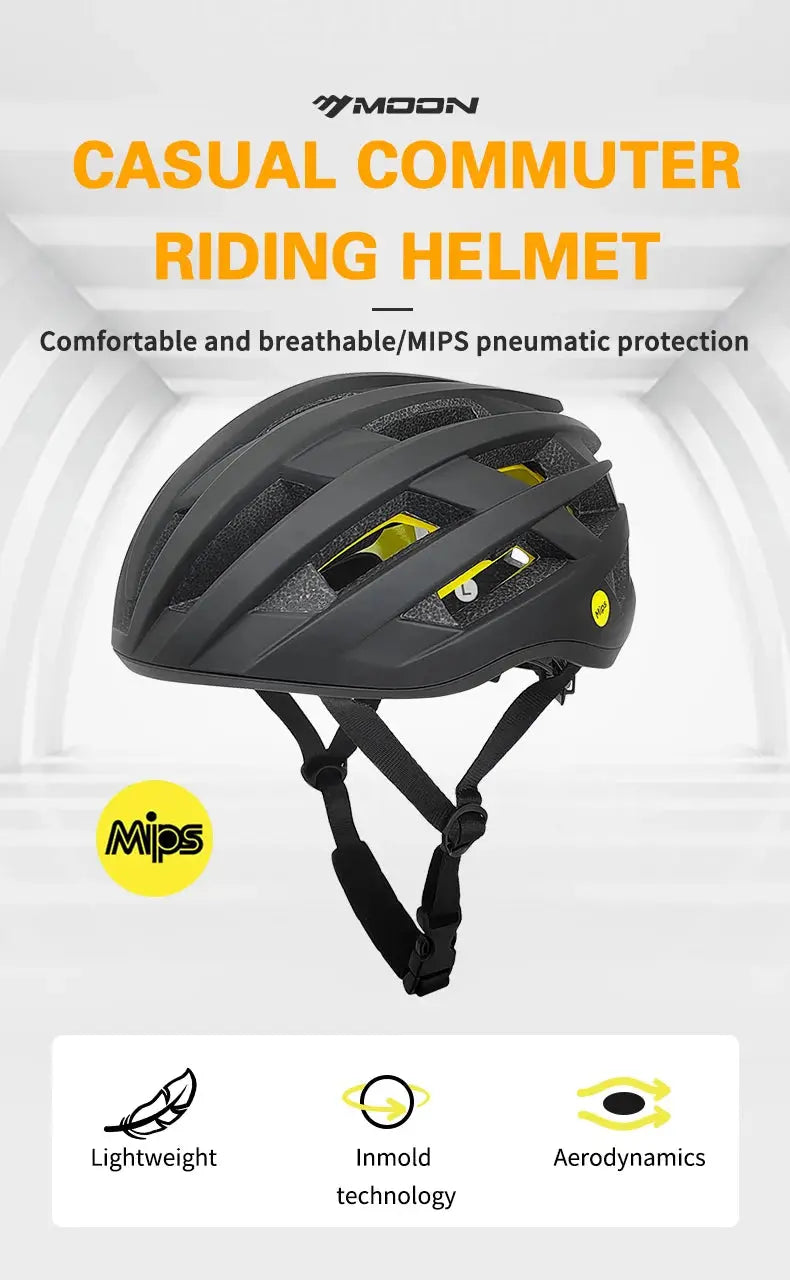 MOON MIPS Bike Helmet – MTB & Road Cycling Safety Helmet (54–61cm) PeakPursuitFitness