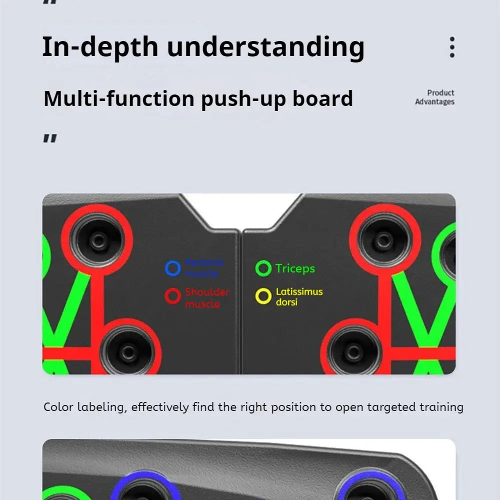 Foldable Push-Up Board – Portable Home Gym Chest & Core Trainer