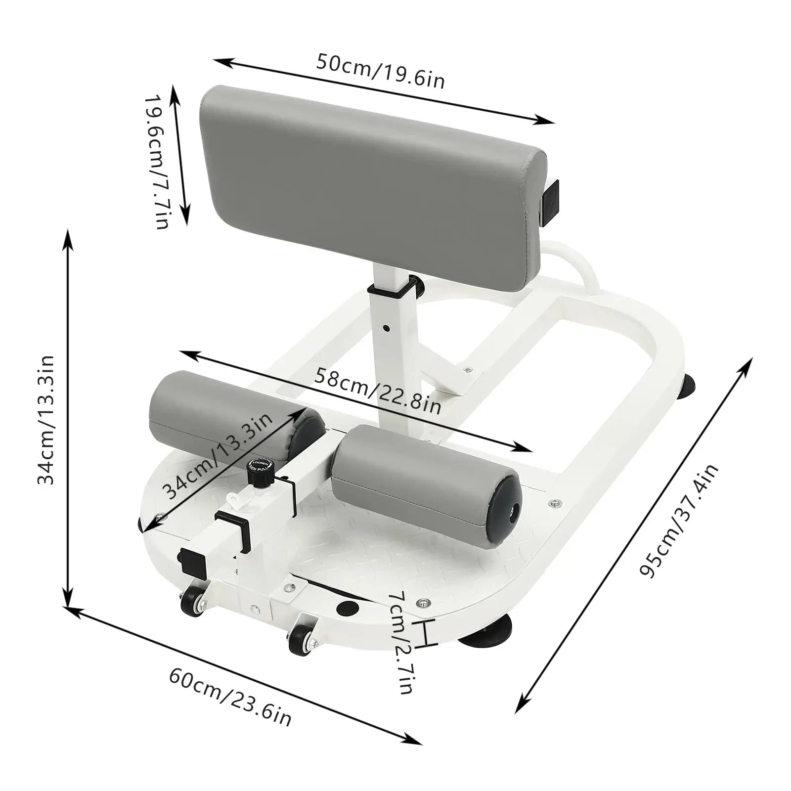 Multifunction Deep Squat Bench – Home Gym Leg & Core Trainer