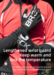 ROCKBROS glovesWaterproof Thermal Cycling Gloves – Touchscreen MTB & Motorcycle Gloves